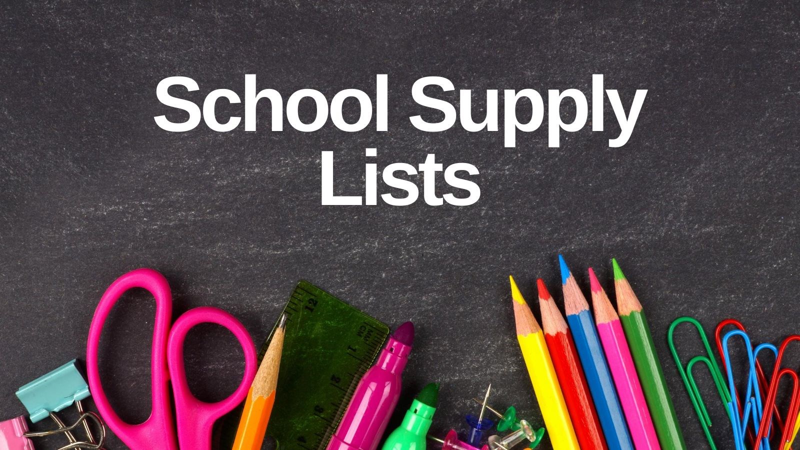 Student Supply Lists 2021 2022